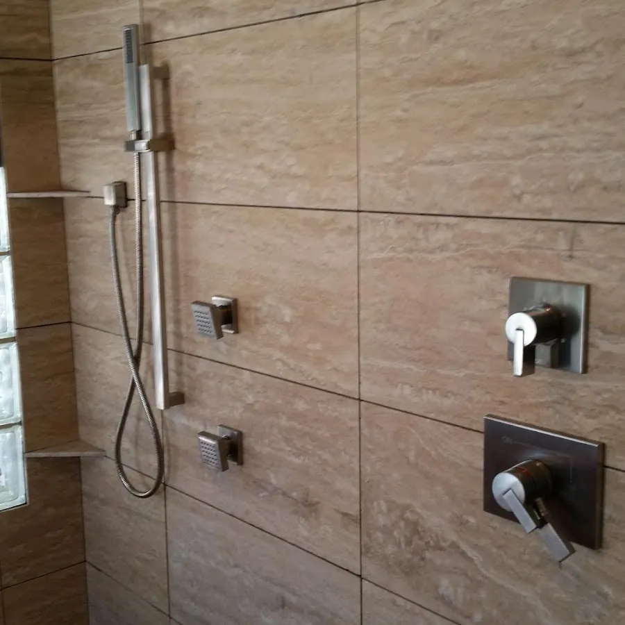 Shower fixture installation for Water Heater Replacement in Westbrook